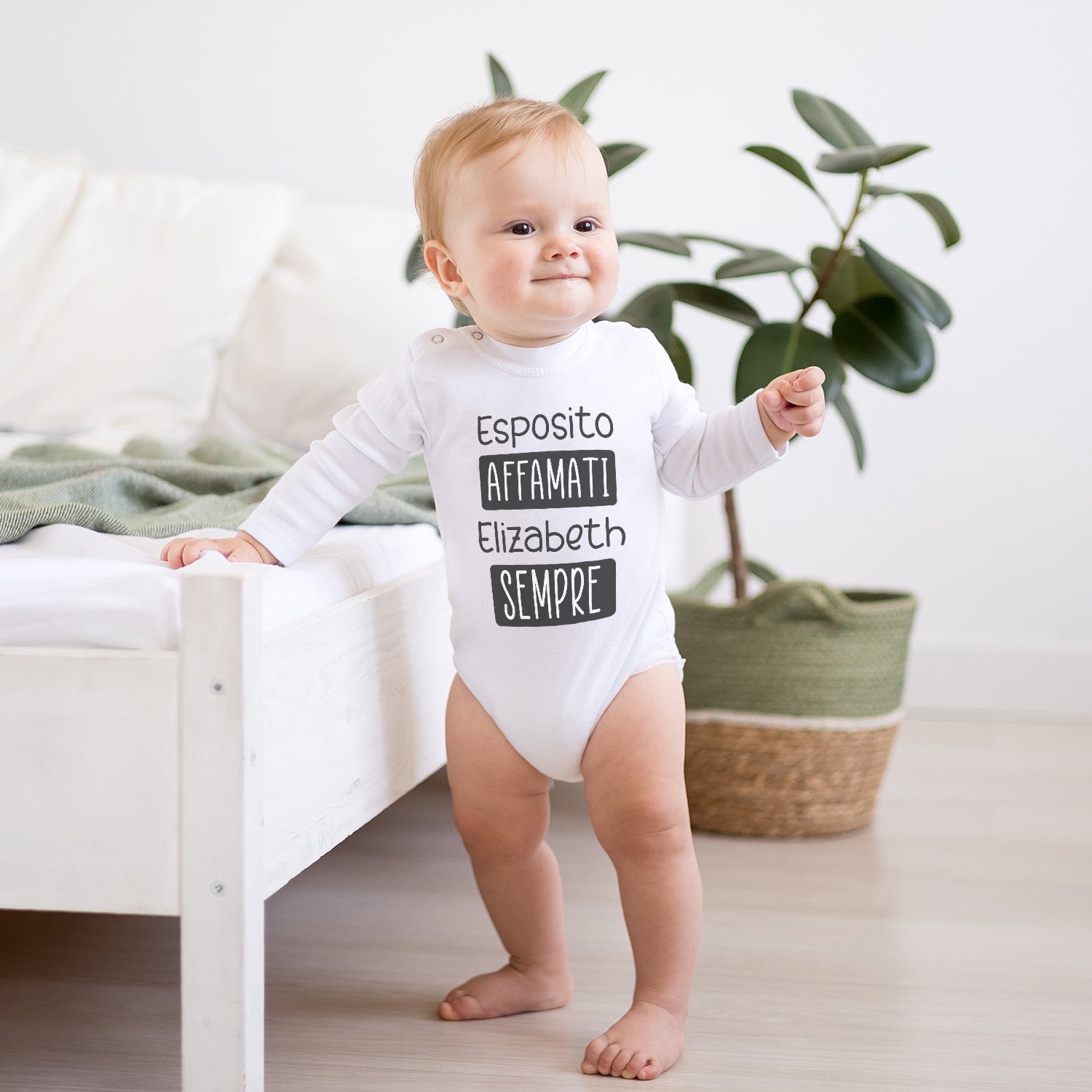 Body per Neonato Personalizzato con Cognome di Famiglia