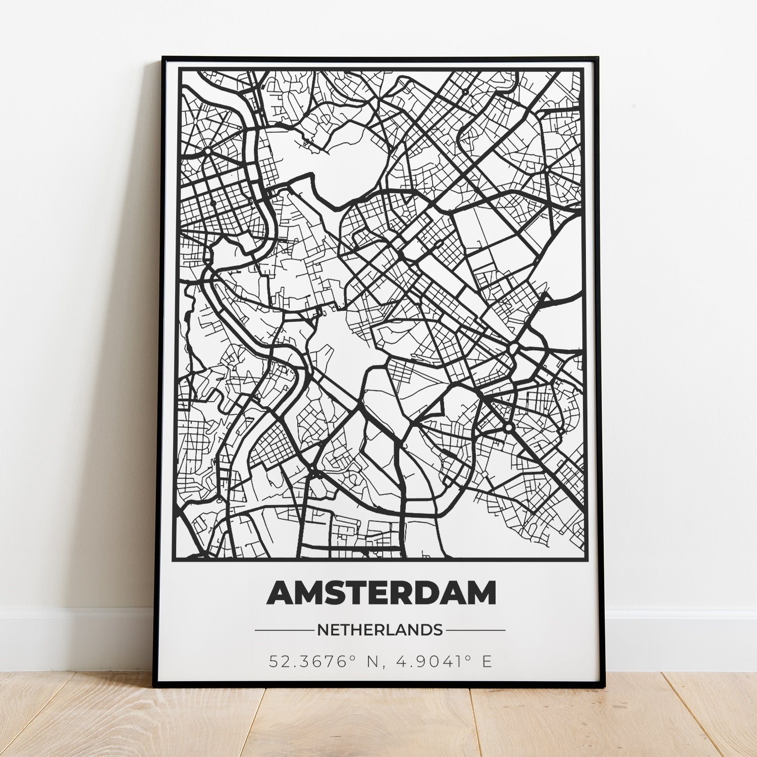 Poster Personalizzato con Mappa della Città e Coordinate