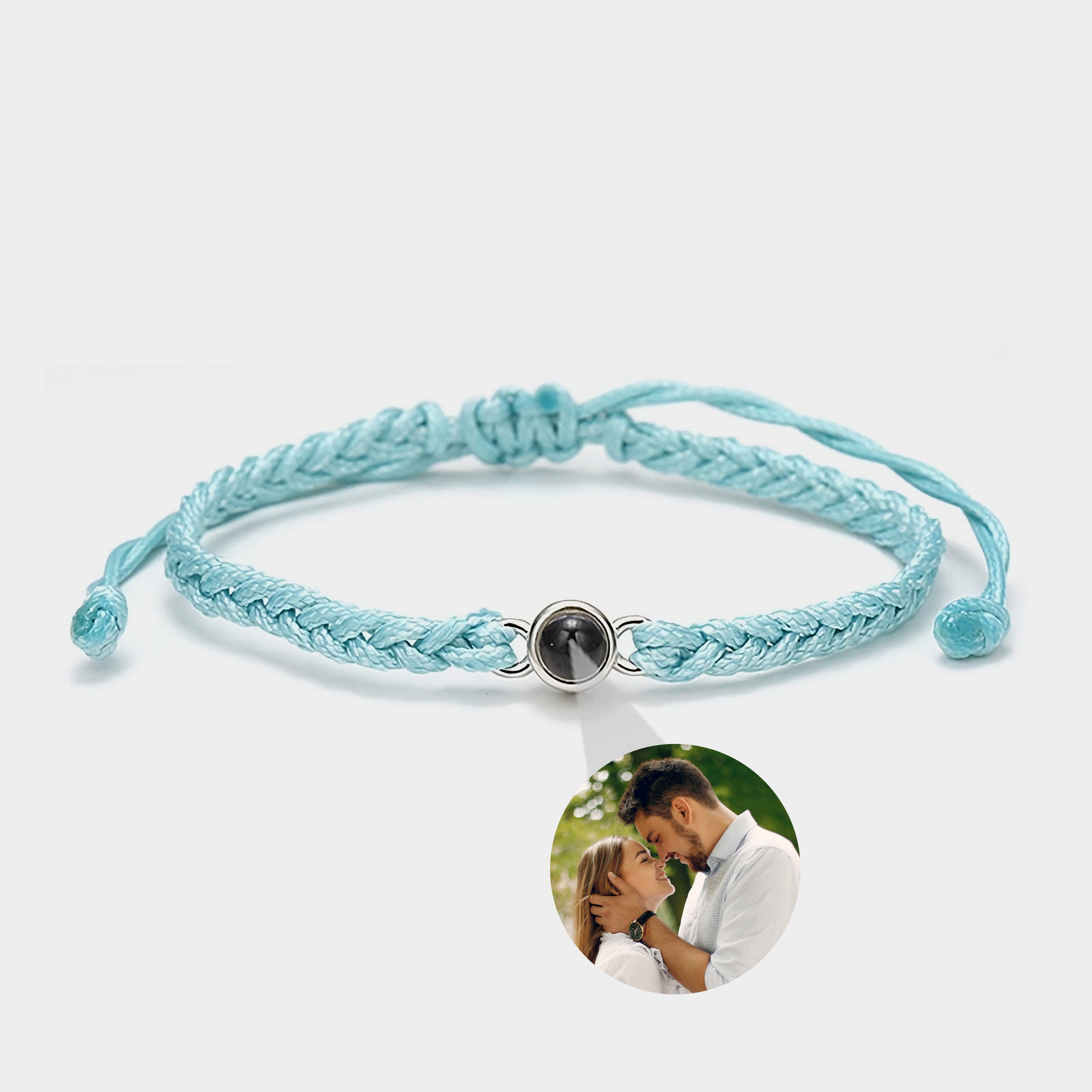 Bracciale Corda Personalizzato con Proiezione Foto