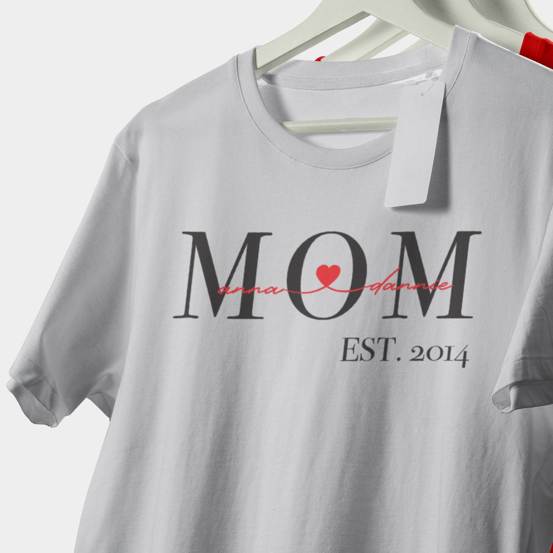 Maglietta Personalizzata Mamá Da Con Cuore