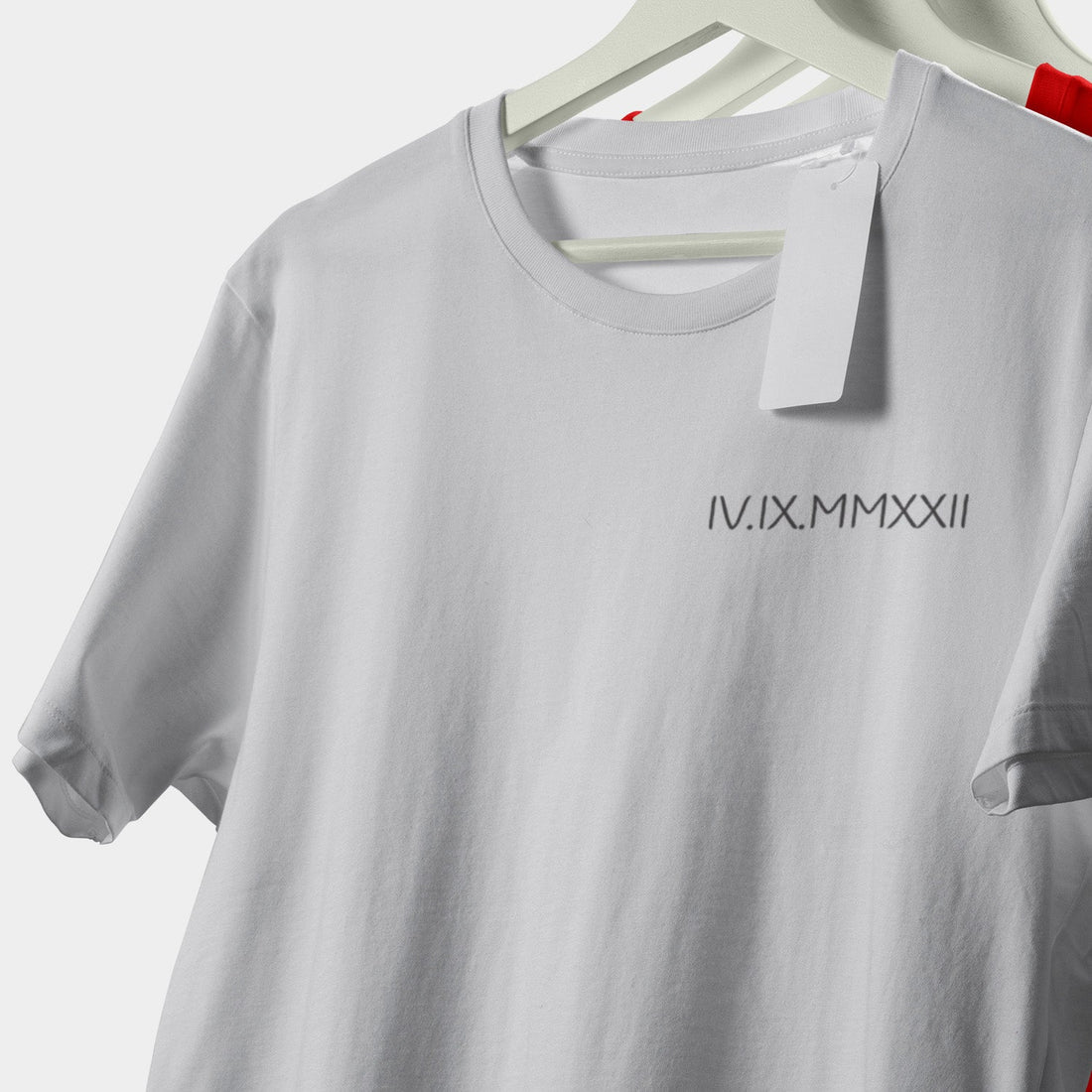 Personalized T-shirt Embroidered With Roman Numbers And Initial