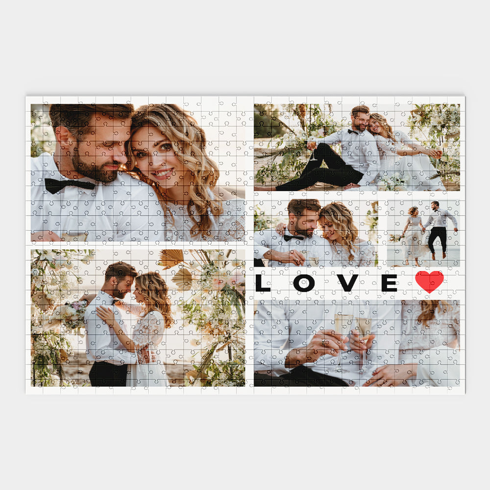 Puzzle Personalizzato Collage Foto Amore