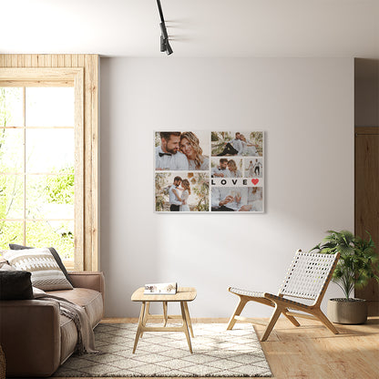 Stampa Tela Personalizzata Collage Foto Amore
