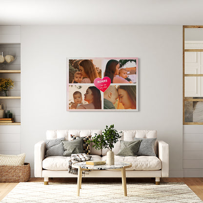 Stampa Tela Personalizzata Collage Foto Mama