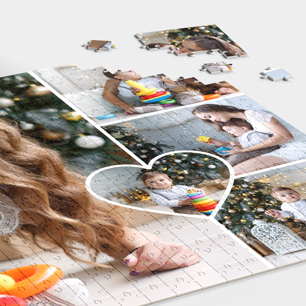 Puzzle Personalizzato Collage Foto Cuore