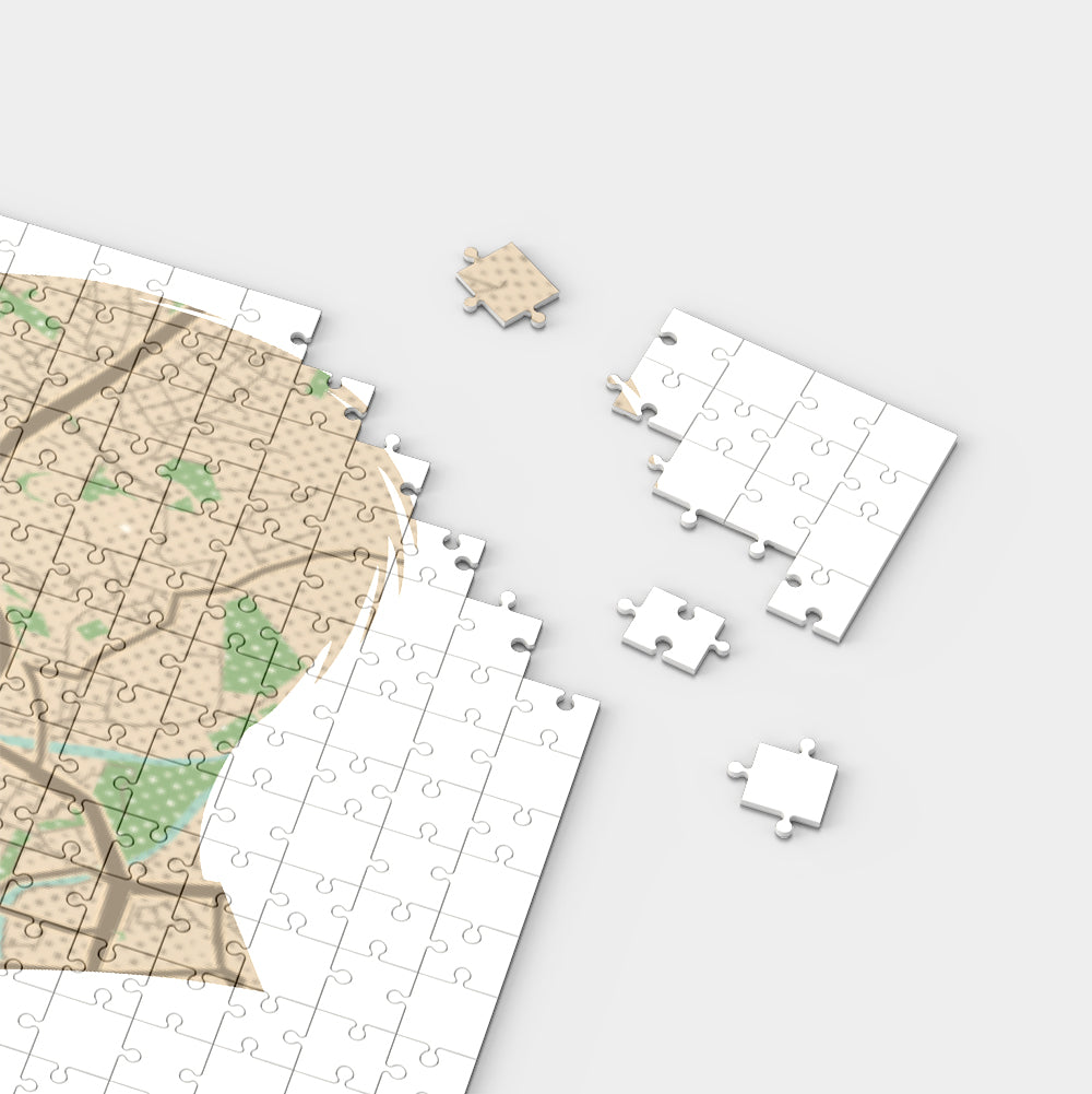 Puzzle Personalizzato Mappa Silhouettes