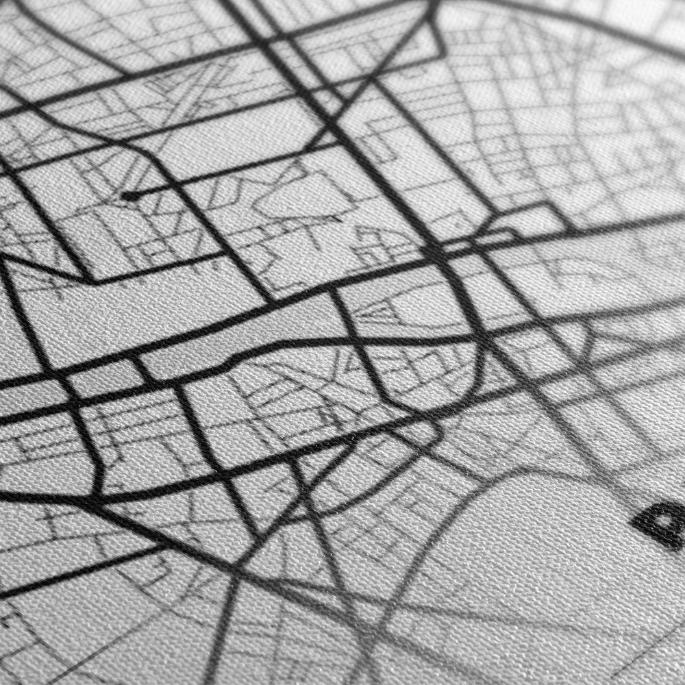 Stampa Tela Personalizzata Mappa Città