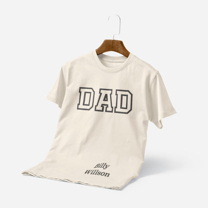 Maglietta Personalizzata per Papà con Nome Ricamato