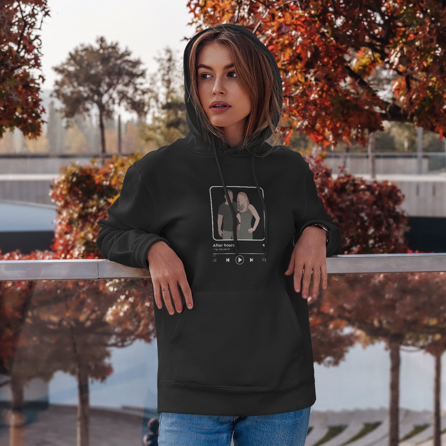 Personalized Hoodie Spotify Song With Illustration