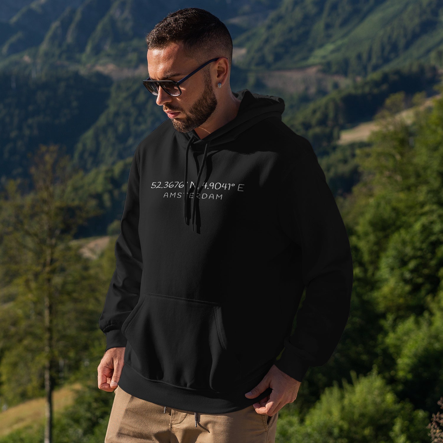 Personalized Hoodie With Coordinates
